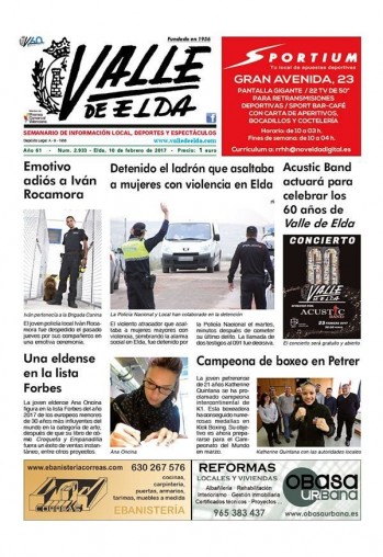 N&uacute;mero 2.933 - 10 de febrero de 2017