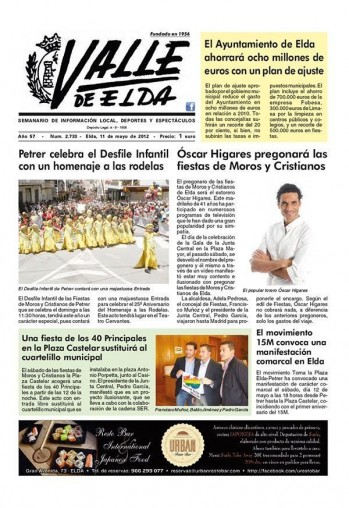 N&uacute;mero 2.733 - 11 de mayo de 2012