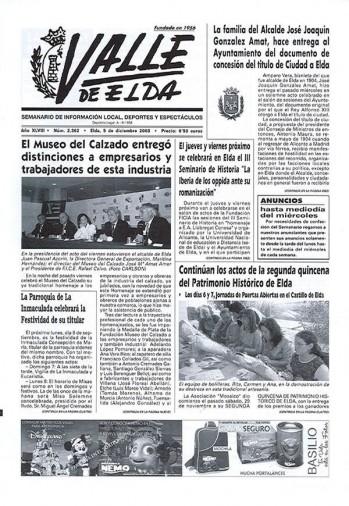 N&uacute;mero 2.362 - 5  de diciembre de 2003