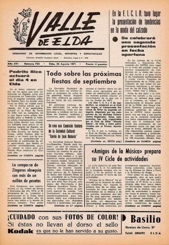 N&uacute;mero 0783 - 28 de agosto de 1971