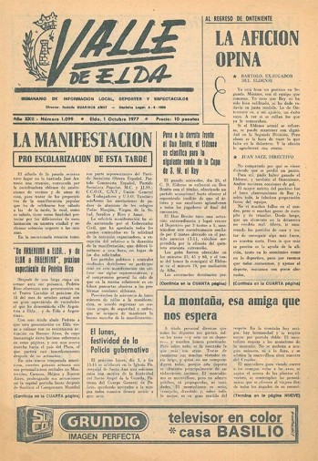 N&uacute;mero 1.099 - 1 de octubre de 1977