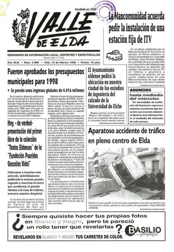 N&uacute;mero 2.090 - 13 de febrero de 1998