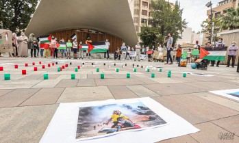 Concentraci&oacute;n a favor de una Palestina libre