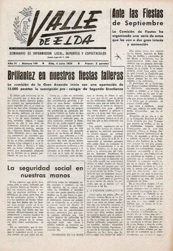 N&uacute;mero 0149 - 4 de julio de 1959
