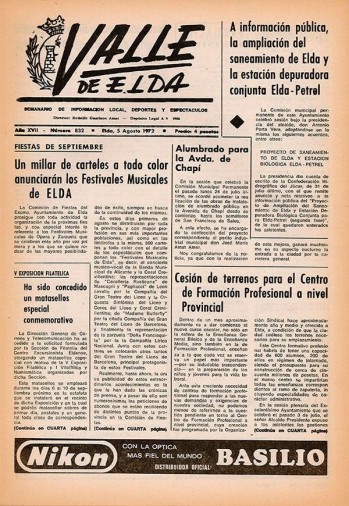 N&uacute;mero 0832 - 5 de agosto de 1972