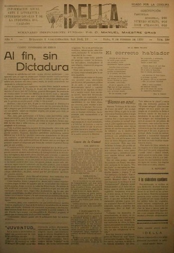 Idella n&ordm; 190 - A&ntilde;o 1930
