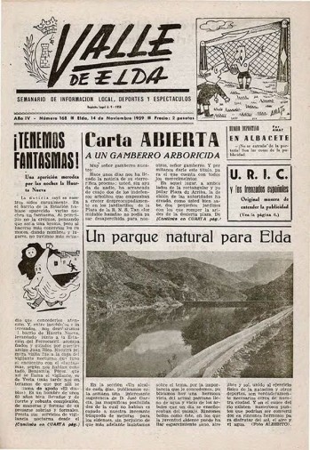 N&uacute;mero 0168 - 14 de noviembre de 1959