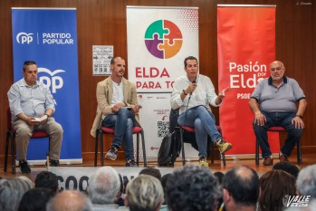 Elda acogi&oacute; el primer encuentro entre los candidatos de PSOE, PP, Elda para todas y Ciudadanos