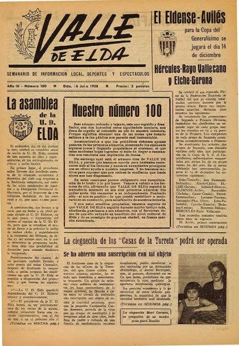 N&uacute;mero 0100 - 26 de julio de 1958