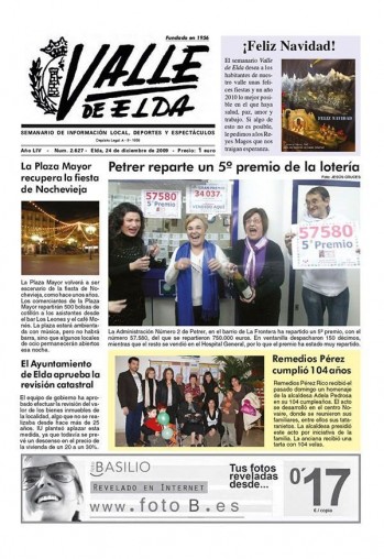 N&uacute;mero 2.627 - 24 de diciembre de 2009