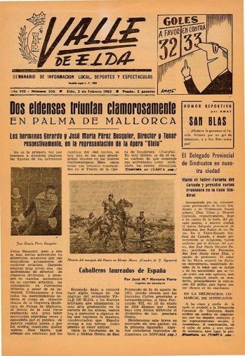 N&uacute;mero 0336 - 2 de febrero de 1963