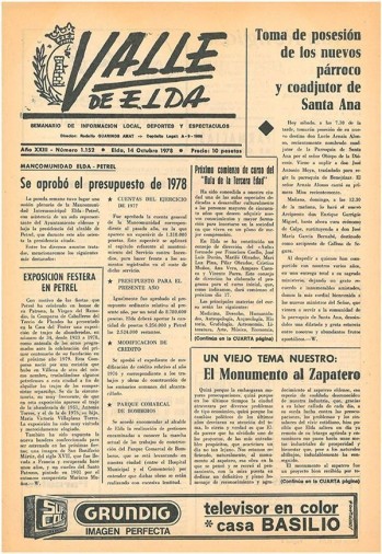 N&uacute;mero 1.152 - 14 de octubre de 1978