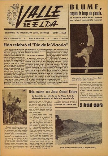 N&uacute;mero 0084 - 5 de abril de 1958