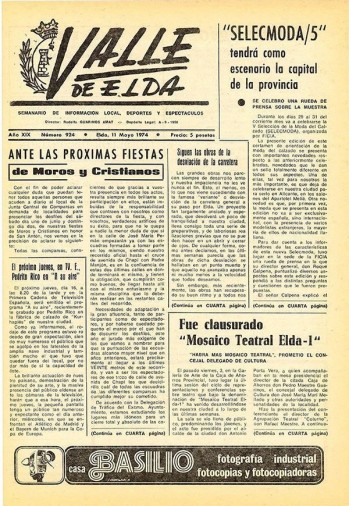 N&uacute;mero 0924 - 11 de mayo de 1974
