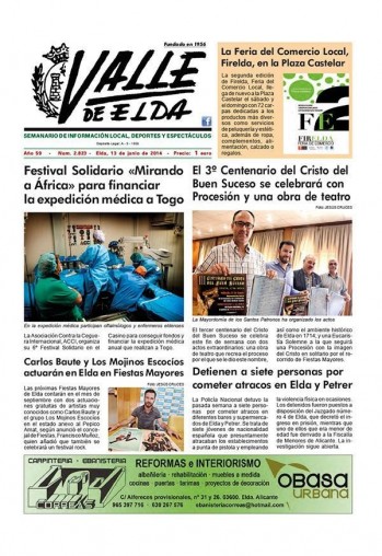 N&uacute;mero 2.823 - 13 de junio de 2014