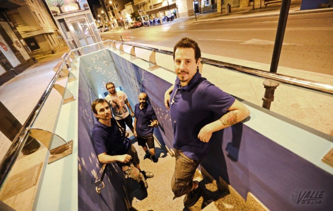 Siete artistas urbanos acabarán las pinturas del parking de la Gran Avenida con motivos festeros Siete artistas urbanos acabarán las pinturas del parking de la Gran Avenida con motivos festeros