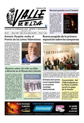 N&uacute;mero 2.746 - 12 de octubre de 2012
