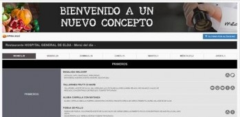 El Hospital General ofrece una completa web para los usuarios de la cafeter&iacute;a