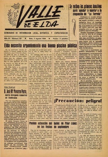 N&uacute;mero 0101 - 2 de agosto de 1958