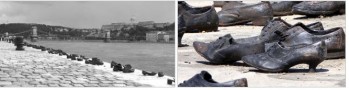 Monumentos zapateros. Un monumento contra la barbarie con el zapato como protagonista