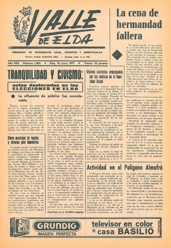 N&uacute;mero 1.085 - 18 de junio de 1977