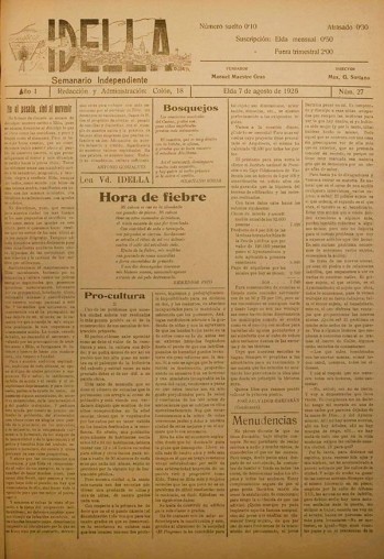 Idella n&ordm; 027 - A&ntilde;o 1926