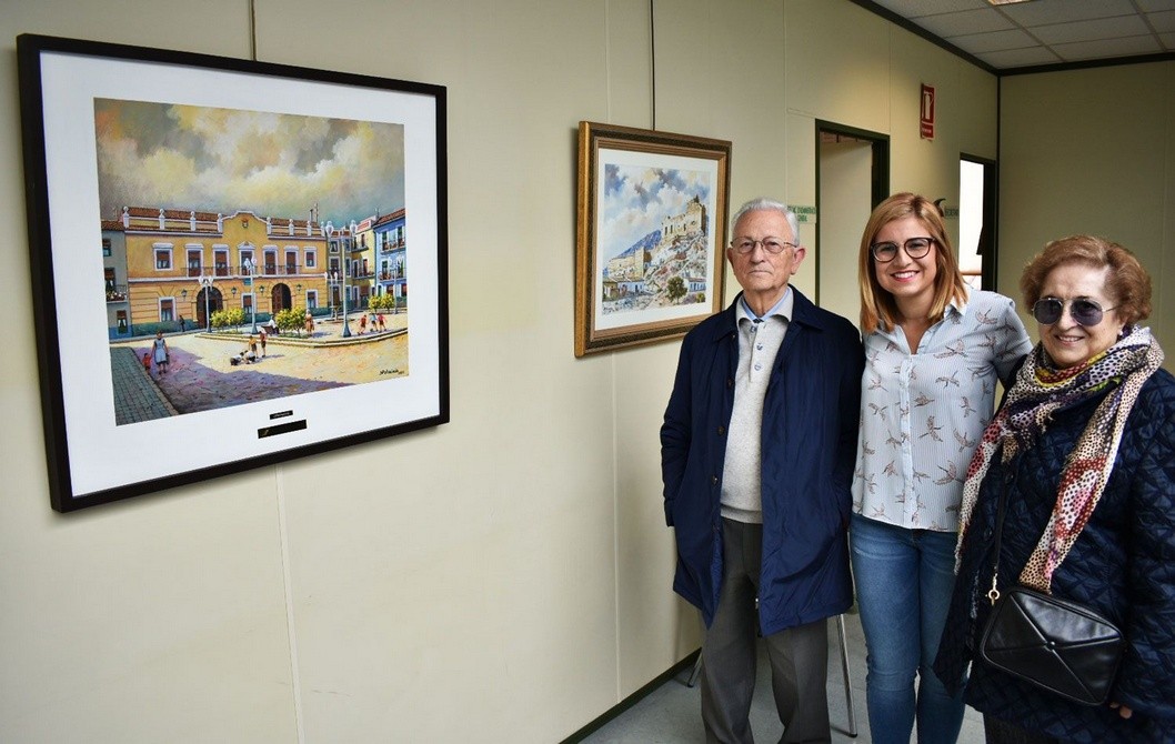 La familia Guillén Poveda dona un cuadro al Ayuntamiento de Petrer La familia Guillén Poveda dona un cuadro al Ayuntamiento de Petrer