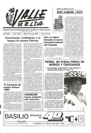 N&uacute;mero 1.670 - 12 de mayo de 1989