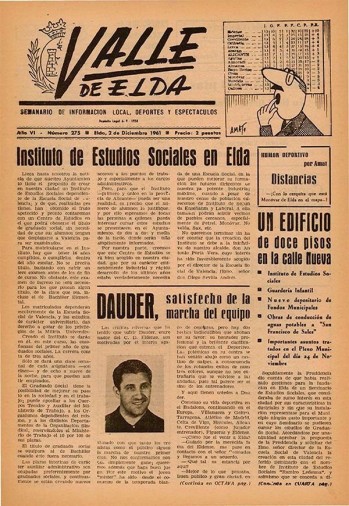 N&uacute;mero 0275 - 2 de diciembre de 1961