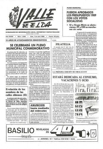 N&uacute;mero 1.665 - 7 de abril de 1989