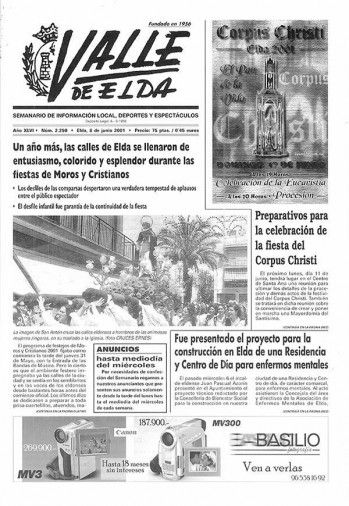 N&uacute;mero 2.250 - 8 de junio de 2001