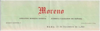 Logos y marcas de f&aacute;bricas de calzado eldenses (2): "Moreno", "Maruja" y "Anamar"