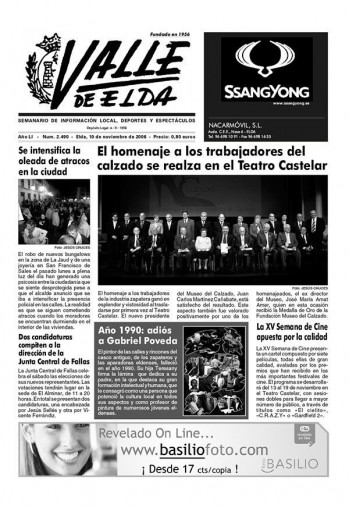 N&uacute;mero 2.490 - 10 de noviembre de 2006