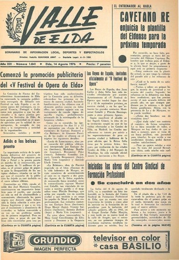 N&uacute;mero 1.041 - 14 de agosto de 1976