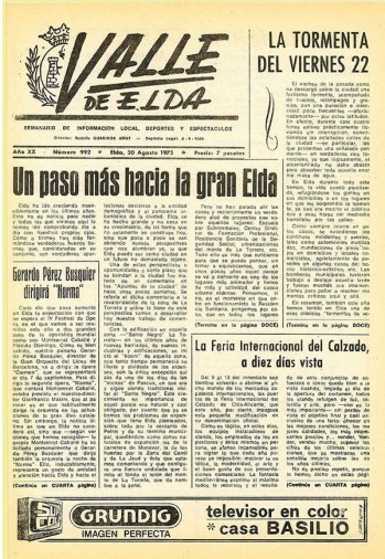 N&uacute;mero 0992 - 30 de agosto de 1975