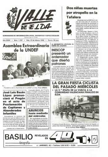 N&uacute;mero 1.707 - 23 de febrero de 1990