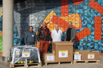 INESCOP dona 550 kilos de alimentos a C&aacute;ritas