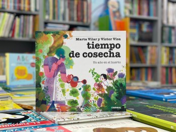 "Tiempo de cosecha. Un a&ntilde;o en el huerto" de Marta Vilar con ilustraciones de V&iacute;ctor Visa