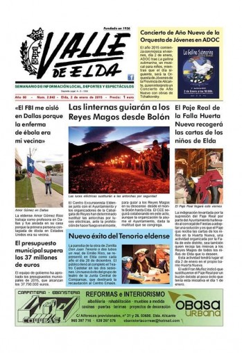 N&uacute;mero 2.842 - 2 de enero de 2015