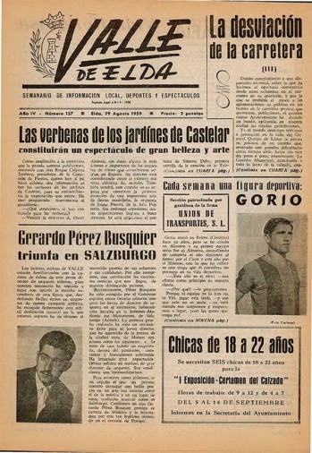 N&uacute;mero 0157 - 29 de agosto de 1959