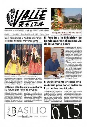 N&uacute;mero 2.550 - 29 de febrero de 2008