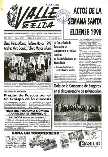 N&uacute;mero 2.097 - 3 de abril de 1998