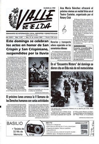 N&uacute;mero 2.357 - 31 de octubre de 2003