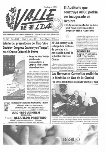 N&uacute;mero 2.233 - 9 de febrero de 2001