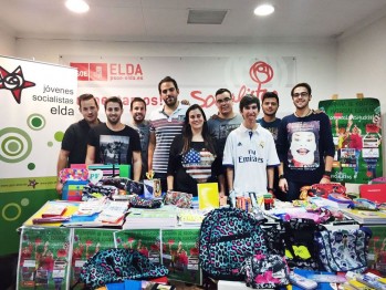 Juventudes Socialistas lanza la 5&ordf; campa&ntilde;a de recogida de material escolar