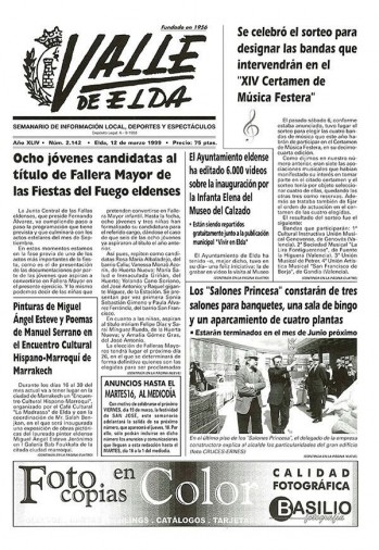 N&uacute;mero 2.142 - 12 de marzo de 1999