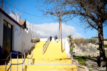 Remodelan la escalera del barrio Estaci&oacute;n