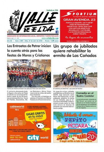 N&uacute;mero 2.987 - 27 de abril de 2018