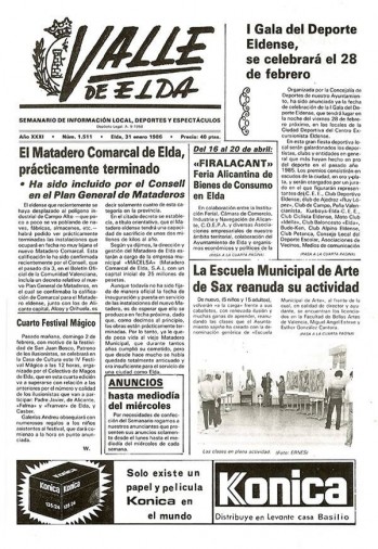 N&uacute;mero 1.511 - 31 de enero de 1986