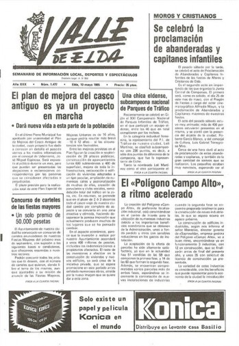 N&uacute;mero 1.477 - 10 de mayo de 1985